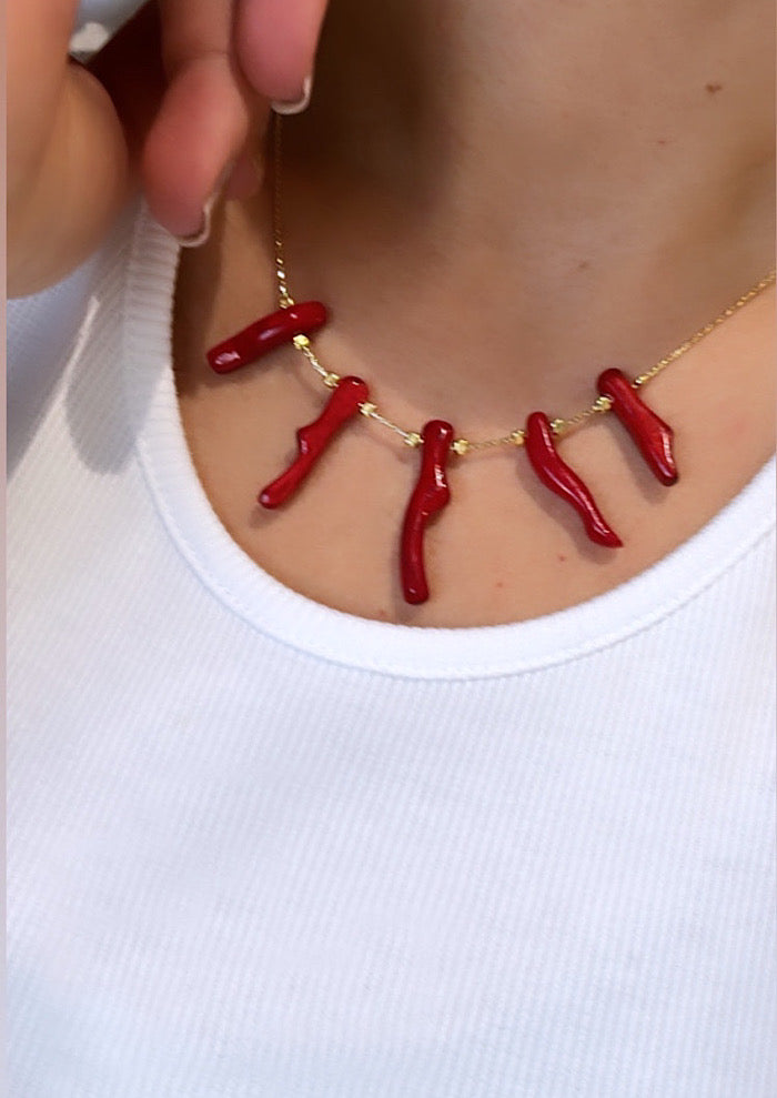 ISABEL MARANT Short Necklace Red