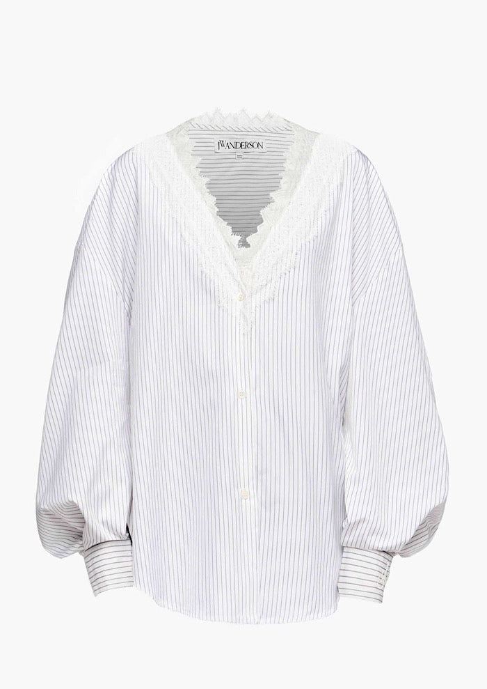 JW ANDERSON Lace Trim Shirt