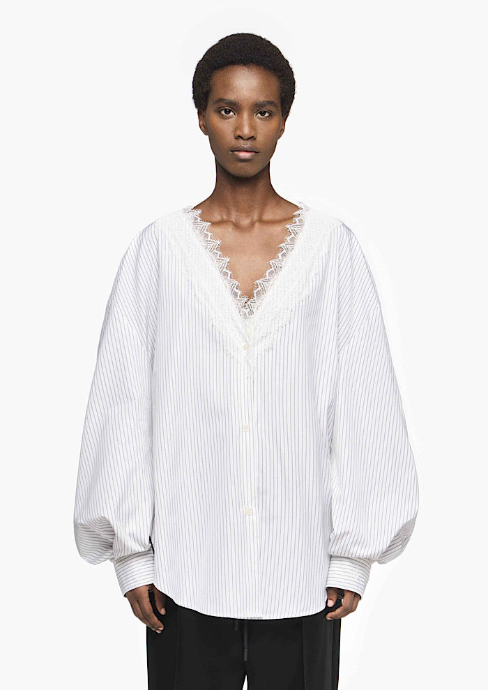 JW ANDERSON Lace Trim Shirt