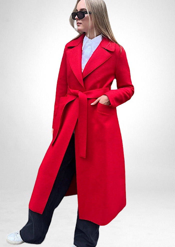 HARRIS WHARF Maxi Coat Pressed Wool