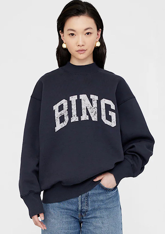 ANINE BING Bradie Sweatshirt Bing Navy